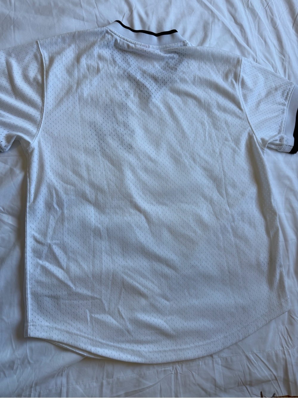 Los Angeles Dodgers Mitchell & Ness White/Black Mesh V-Neck Jersey - Picture 7 of 10